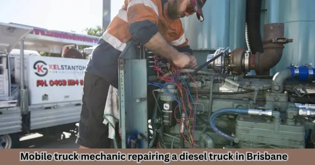 Mobile Truck Mechanic Brisbane: Fast, Reliable Roadside Truck Repairs Mobile truck mechanic repairing a diesel truck in Brisbane