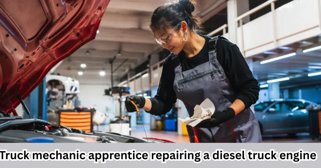 Truck Mechanic Apprenticeship: Complete Career Guide for Beginners truck mechanic Apprenticeship repairing a diesel truck engine