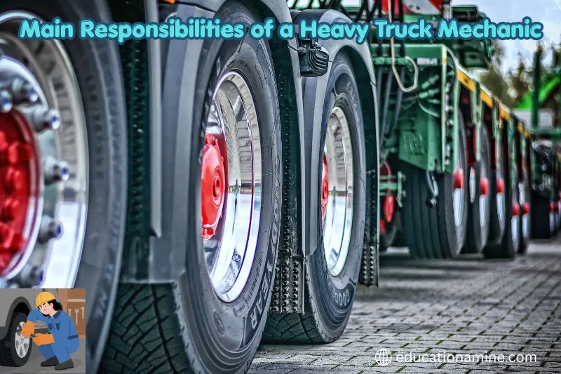 main responsibilities of a heavy truck mechanic