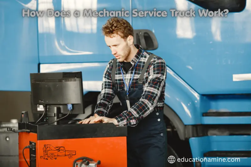 how does a mechanic service truck work?