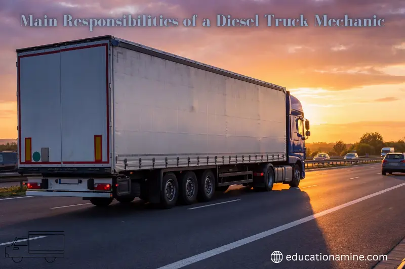 main responsibilities of a diesel truck mechanic