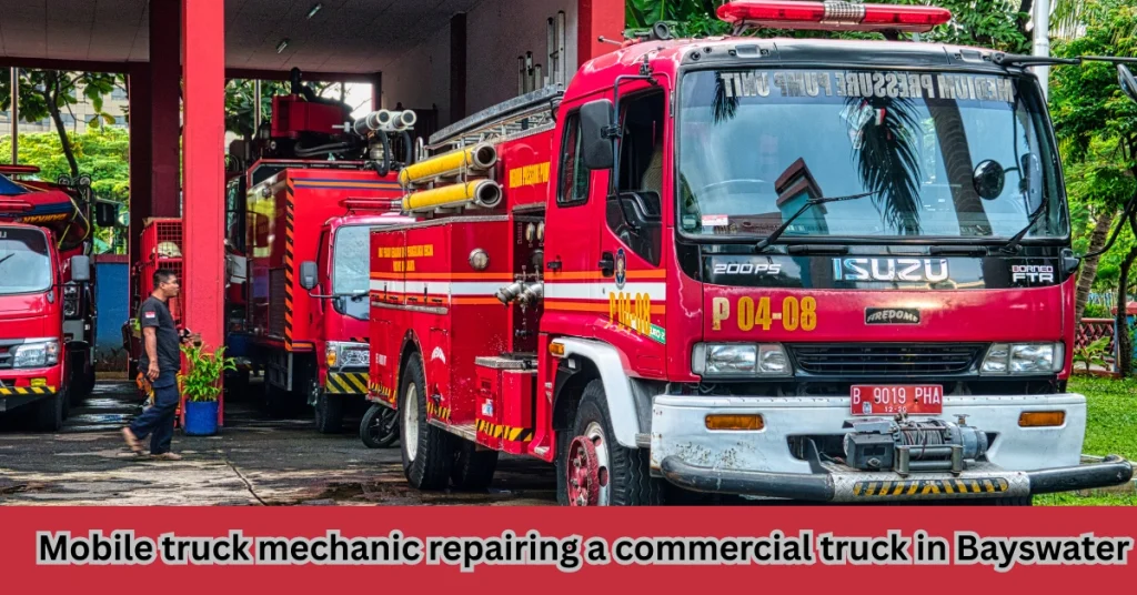 mobile truck mechanic Bayswater repairing a commercial truck in Bayswater